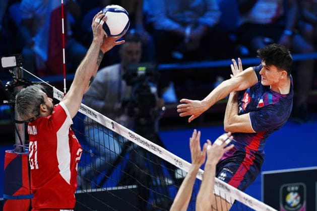 Db Milano 26 09 2026 - Campionato Europeo Pallavolo maschile finale Francia-Polonia foto Daniele Buffa Image nella foto: Theo Faure 