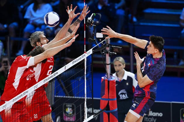 Db Milano 26 09 2026 - Campionato Europeo Pallavolo maschile finale Francia-Polonia foto Daniele Buffa Image nella foto: Theo Faure 
