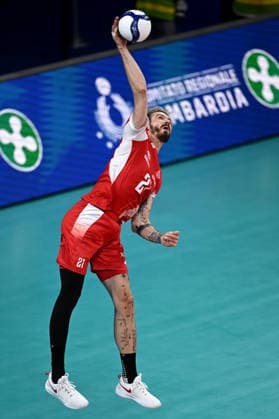 Db Milano 26 09 2026 - Campionato Europeo Pallavolo maschile finale Francia-Polonia foto Daniele Buffa Image nella foto: Tomasz Fornal 