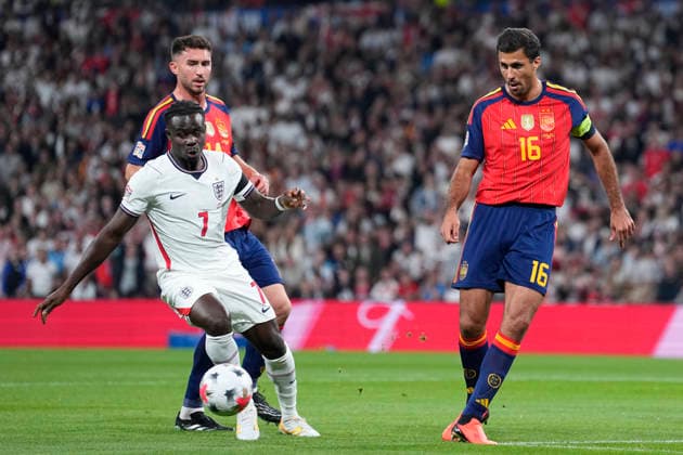 September 26, 2026, London, London, England: Rodri Hernandez of Spain in action during the UEFA Nations League 2026 27 League Phase MD1 Group A3 match between England and Spain at Wembley Stadium on September 26, 2026, in London, England. London England - ZUMAa181 20260926_zaa_a181_176 Copyright: xDennisxAgyemanx