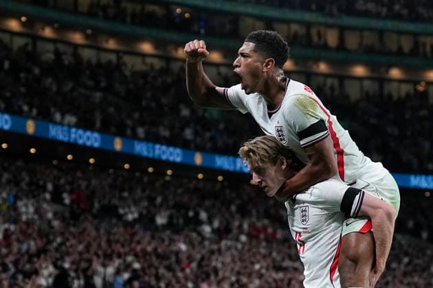 September 26, 2026, London, London, England: Anthony Gordon of England celebrates after scoring his team s first goal during the UEFA Nations League 2026 27 League Phase MD1 Group A3 match between England and Spain at Wembley Stadium on September 26, 2026, in London, England. England V Spain - UEFA Nations League 2026 27 League Phase MD1 Group A3  - ZUMAa181 20260926_zaa_a181_173 Copyright: xDennisxAgyemanx