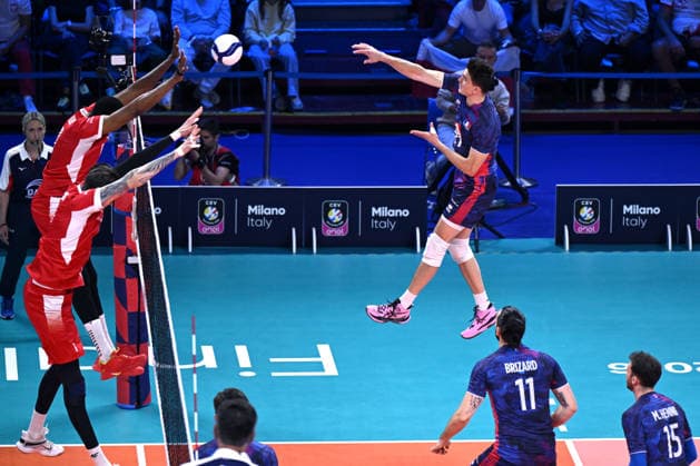 Db Milano 26 09 2026 - Campionato Europeo Pallavolo maschile finale Francia-Polonia foto Daniele Buffa Image nella foto: Theo Faure 