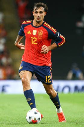 LONDON, ENGLAND, SEPTEMBER 26: Marc Pubill of Spain dribbles the ball during a UEFA Nations League Group 3 match between England and Spain at the Wembley Stadium on September 26, 2026 in London, England. (Photo by Zach Forster Sports Press Photo) Copyright: xZachxForster SportsxPressxPhotox Sportspressphoto_SPR240411