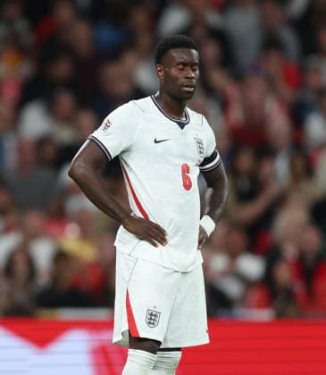 UEFA Nations League - England v Spain LONDON, ENGLAND, SEPTEMBER 26: Marc Guehi of England national team, Nationalteam looks disappointed & dejected during The UEFA Nations League Group Stage match in Group C3 between England v Spain at Wembley Stadium, London, England, on September 26. (Photo by Daniel Weir) London Wembley Stadium England Copyright: xDanielxWeir SportsxPressxPhotox Sportspressphoto_SPR240405