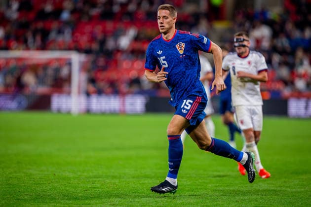 CZECHIA - CROATIA Mario Pasalic of Croatia and Atalanta during UEFA Nations League - League A - Group A3 - Matchday 1 - football match between Czechia and Croatia. Fortuna Arena, Eden, Stadion, Prague, Czechia September 26, 2026. Photo by Branislav Racko Copyright: xx 080A9958