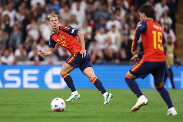 England gegen Spanien, 26. September 2026, London, UEFA Nations League, England gegen Spanien, Dani Olmo aus Spanien, Foto: Jacques Feeney, Abseits, London, Großbritannien  Copyright: xJacquesxFeeneyx xOffsidexOffside