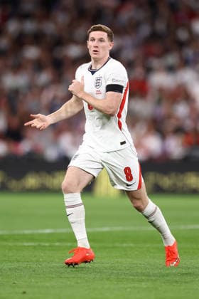 England gegen Spanien, 26. September 2026, London, UEFA Nations League, England gegen Spanien, Elliot Anderson aus England, Foto: Jacques Feeney, Abseits, London, Großbritannien  Copyright: xJacquesxFeeneyx xOffsidexOffside