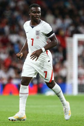 LONDON, ENGLAND, SEPTEMBER 26: Bukayo Saka of England during a UEFA Nations League Group 3 match between England and Spain at the Wembley Stadium on September 26, 2026 in London, England. (Photo by Zach Forster Sports Press Photo) Copyright: xZachxForster SportsxPressxPhotox Sportspressphoto_SPR240424