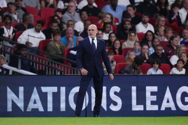 England v Spain - UEFA Nations League LONDON, UNITED KINGDOM - SEPTEMBER 26: Luis de la Fuente head coach of Spain follows the UEFA Nations League 2026 27 group phase match between England and Spain at Wembley Stadium on September 26, 2026 in London, United Kingdom. Jose Hernandez Anadolu London United Kingdom. Editorial use only. Please get in touch for any other usage.  Copyright: x2026xAnadoluxJosexHernandezx