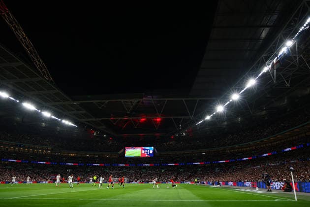 RECORD DATE NOT STATED 26th September 2026; Wembley Stadium, London, England; UEFA Nations League Football, England versus Spain; Inside a sellout Wembley Stadium JohnxPatrickxFletcher