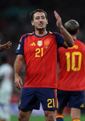 Mikel Oyarzabal of Spain celebrates after he scores Spains Third (3rd) goal to put Spain 3-2 up England v Spain - UEFA Nations League - League A - Group 3. Football. Wembley Stadium, London, UK. 26 SEP 2026Wembley Wembley Stadium LONDON United Kingdom  Copyright: xJASONPIX Shutterstockx 17171351aq