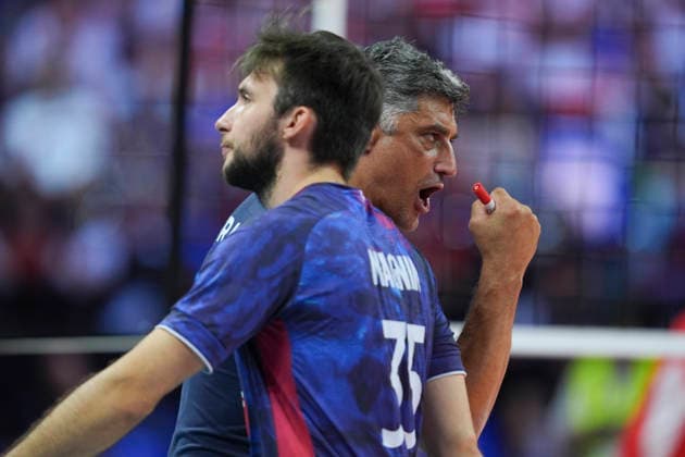 Andrea Giani Mister Team France CEV Enel EuroVolley 2026 Final France vs Poland, Milano (Italy) September 26 2026 (Photo Claudio Furlan LaPresse)  Copyright: xClaudioxFurlan LaPressex