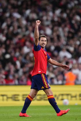 England v Spain - UEFA Nations League LONDON, UNITED KINGDOM - SEPTEMBER 26: Mikel Oyarzabal centre-forward of Real Sociedad celebrates after scoring his sides first goal during the UEFA Nations League 2026 27 group phase match between England and Spain at Wembley Stadium in London, United Kingdom, on September 26, 2026. Jose Hernandez Anadolu London United Kingdom. Editorial use only. Please get in touch for any other usage.  Copyright: x2026xAnadoluxJosexHernandezx