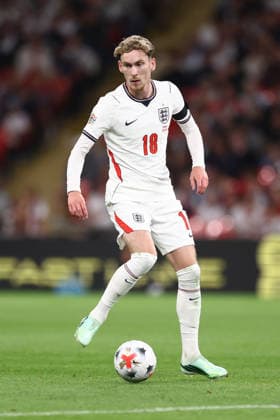 England gegen Spanien, 26. September 2026, London, UEFA Nations League, England gegen Spanien, James Garner (England), Foto: Jacques Feeney, Abseits, London, Großbritannien  Copyright: xJacquesxFeeneyx xOffsidexOffside