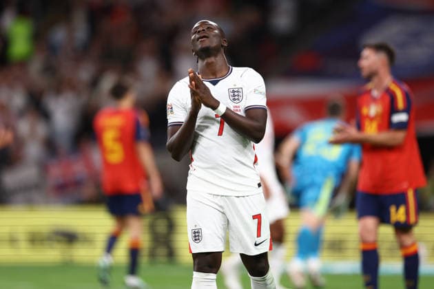 England gegen Spanien, 26. September 2026, London, UEFA Nations League, England gegen Spanien, Bukayo Saka (England), Foto: Jacques Feeney, Abseits, London, Großbritannien  Copyright: xJacquesxFeeneyx xOffsidexOffside