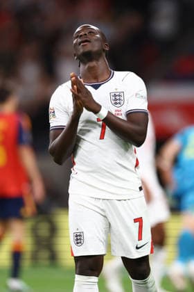 England gegen Spanien, 26. September 2026, London, UEFA Nations League, England gegen Spanien, Bukayo Saka (England), Foto: Jacques Feeney, Abseits, London, Großbritannien  Copyright: xJacquesxFeeneyx xOffsidexOffside