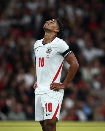 England v Spain, UEFA Nations League Jude Bellingham of England rues a missed chance to score during the England v Spain UEFA Nations League A Group 3 match at Wembley Stadium, London, England on 26 September 2026 Credit: Ian Stephen Every Second Media Editorial use only. All images are copyright Every Second Media Limited. No images may be reproduced without prior permission. Copyright: xIMAGO EveryxSecondxMediax ESM-2186-0034 IanxStephenx xEveryxSecondxMediax