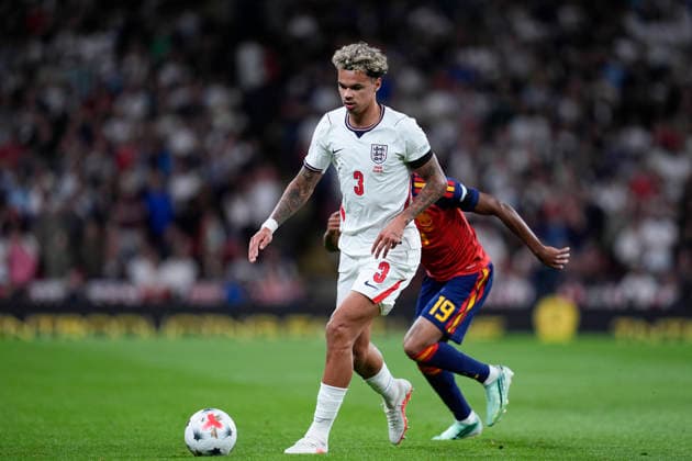 September 26, 2026, London, London, England: Nico O Reilly of England in action during the UEFA Nations League 2026 27 League Phase MD1 Group A3 match between England and Spain at Wembley Stadium on September 26, 2026, in London, England. England V Spain - UEFA Nations League 2026 27 League Phase MD1 Group A3  - ZUMAa181 20260926_zaa_a181_201 Copyright: xDennisxAgyemanx