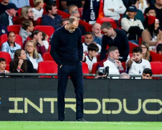 Thomas Tuchel the England manager looking dejected England v Spain, UEFA Nations League 2026 27 Group A3, Football, Wembley Stadium, London, UK, 26 09 2026 - 26 Sep 2026London Wembley Stadium England United Kingdom  Copyright: xHanc WiredxPhotos Shutterstockx 17171296cl