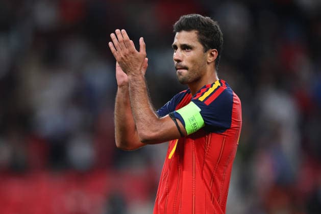 England v Spain - UEFA Nations League 2026 27 Group A3 MD1 Rodri of Spain applauds the fans after winning the UEFA Nations League 2026 27 group phase match between England and Spain at Wembley Stadium on September 26, 2026 in London, England. London Wembley Stadium England United Kingdom Copyright: xAllstarxPicturexLibraryxLtdx
