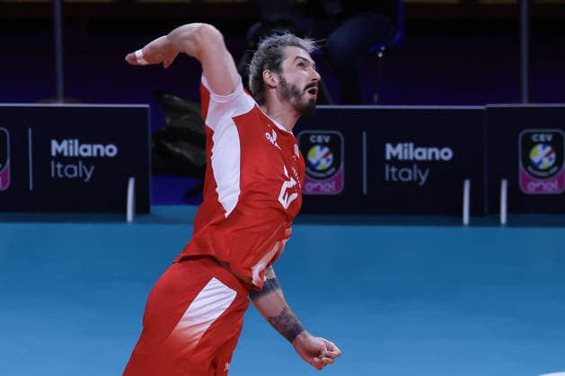 IPA89009211 - 21 Tomasz Fornal (Poland) during the CEV Enel EuroVolley 2026 Gold Medal Final between Poland and France at the Unipol Forum in Milan, Italy, on September 26, 2026, during EuroVolley 2026 - Gold Medal Final - France vs. Poland, CEV EuroVolley Men’s match in Assago (MI), Italy, September 26, 2026  Copyright: xValerioxOrigo IPAxSportx xx IPA89009211