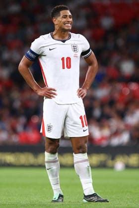 LONDON, ENGLAND, SEPTEMBER 26: Jude Bellingham of England reacts following a missed shot at goal during a UEFA Nations League Group 3 match between England and Spain at the Wembley Stadium on September 26, 2026 in London, England. (Photo by Zach Forster Sports Press Photo) Copyright: xZachxForster SportsxPressxPhotox Sportspressphoto_SPR240454