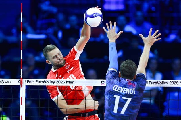 26.09.2026 MEDIOLAN WLOCHY ( MILAN ITALIA ) UNIPOL FORUM SIATKOWKA MEZCZYZN MISTRZOSTWA EUROPY W SIATKOWCE FINAL RUNDA FINALOWA ( CEV EUROVOLLEY 2026 MEN FINAL ROUND FINAL MATCHES MEN S VOLLEYBALL GAME POLAND - FRANCE ) MECZ POLSKA - FRANCJA NZ. (L) BARTLOMIEJ BALADZ FOTO JAKUB PIASECKI CYFRASPORT NEWSPIX.PL --- newspix.pl 