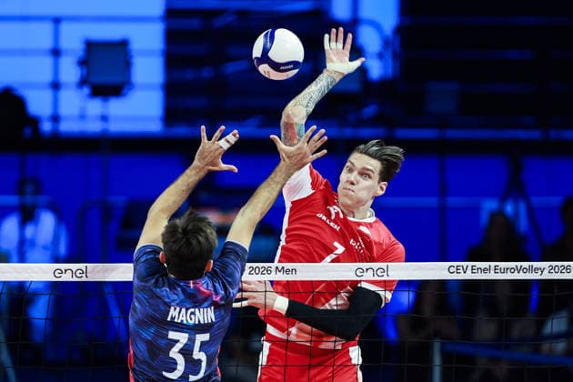 26.09.2026 MEDIOLAN WLOCHY ( MILAN ITALIA ) UNIPOL FORUM SIATKOWKA MEZCZYZN MISTRZOSTWA EUROPY W SIATKOWCE FINAL RUNDA FINALOWA ( CEV EUROVOLLEY 2026 MEN FINAL ROUND FINAL MATCHES MEN S VOLLEYBALL GAME POLAND - FRANCE ) MECZ POLSKA - FRANCJA NZ. (R) BARTLOMIEJ LEMANSKI FOTO JAKUB PIASECKI CYFRASPORT NEWSPIX.PL --- newspix.pl 