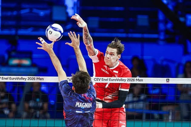 26.09.2026 MEDIOLAN WLOCHY ( MILAN ITALIA ) UNIPOL FORUM SIATKOWKA MEZCZYZN MISTRZOSTWA EUROPY W SIATKOWCE FINAL RUNDA FINALOWA ( CEV EUROVOLLEY 2026 MEN FINAL ROUND FINAL MATCHES MEN S VOLLEYBALL GAME POLAND - FRANCE ) MECZ POLSKA - FRANCJA NZ. (R) BARTLOMIEJ LEMANSKI FOTO JAKUB PIASECKI CYFRASPORT NEWSPIX.PL --- newspix.pl 