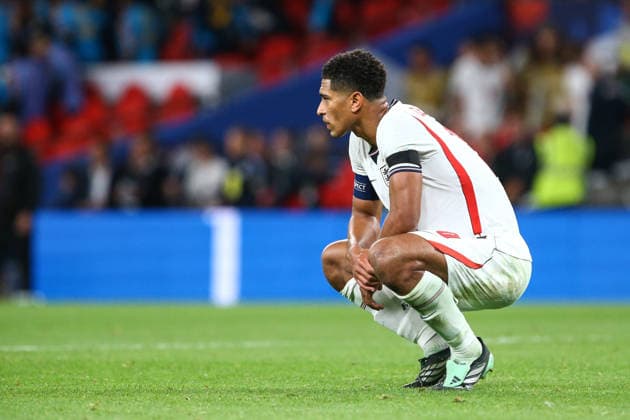 LONDON, ENGLAND, SEPTEMBER 26: Jude Bellingham of England dejects following the full time whistle of the UEFA Nations League Group 3 match between England and Spain at the Wembley Stadium on September 26, 2026 in London, England. (Photo by Zach Forster Sports Press Photo) Copyright: xZachxForster SportsxPressxPhotox Sportspressphoto_SPR240457