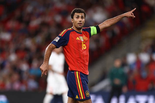 England gegen Spanien, 26. September 2026, London – UEFA Nations League: England gegen Spanien – Rodri aus Spanien – Foto: Jacques Feeney – Abseits – London, Großbritannien  Copyright: xJacquesxFeeneyx xOffsidexOffside