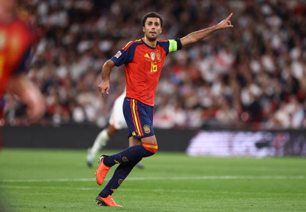 England gegen Spanien, 26. September 2026, London – UEFA Nations League: England gegen Spanien – Rodri aus Spanien – Foto: Jacques Feeney – Abseits – London, Großbritannien  Copyright: xJacquesxFeeneyx xOffsidexOffside