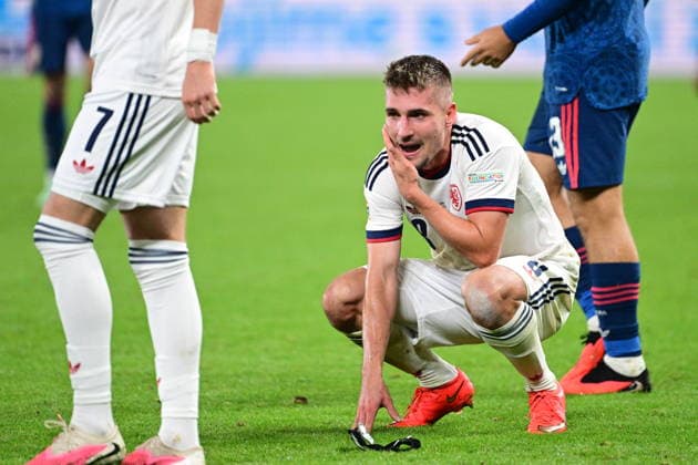 Michal Sadilek (CZE) is seen after the UEFA Nations League, A3 group 1st round match: Czechia vs Croatia, in Prague, Czech Republic, on September 26, 2026. (CTKxPhoto MichalxKamaryt) CTKPhotoP2026092606960  CTKPhotoP2026092606960