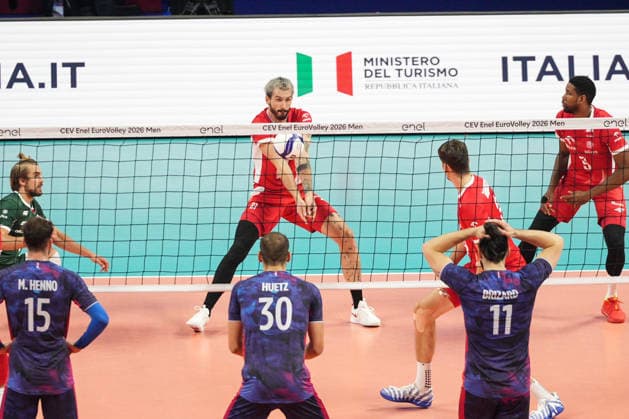 IPA89009415 - Tomasz Fornal (POL) during Eurovolley 2026—Gold Medal Final—France vs. Poland, CEV Eurovolley Men s match in Assago (MI), Italy, September 26, 2026  Copyright: xSilvanoxMarcoxCesario IPAxSportx xx IPA89009415