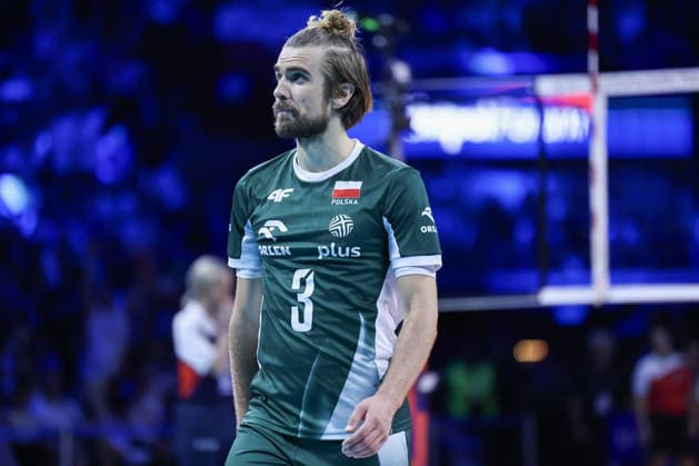 IPA89009420 - 3 Jakub Popiwczak (Poland) during the CEV Enel EuroVolley 2026 Gold Medal Final match between Poland and France at the Unipol Forum in Milan, Italy, on September 26, 2026, during EuroVolley 2026 - Gold Medal Final - France vs. Poland, CEV EuroVolley Men’s match in Assago (MI), Italy, September 26, 2026  Copyright: xValerioxOrigo IPAxSportx xx IPA89009420