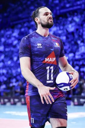 IPA89009399 - 11 Antoine Brizard (France) during the CEV Enel EuroVolley 2026 Gold Medal Final between Poland and France at the Unipol Forum in Milan, Italy, on September 26, 2026, during EuroVolley 2026 - Gold Medal Final - France vs. Poland, CEV EuroVolley Men’s match in Assago (MI), Italy, September 26, 2026  Copyright: xValerioxOrigo IPAxSportx xx IPA89009399