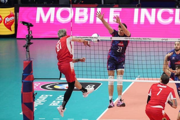 IPA89009406 - Theo Faure (FRA) during Eurovolley 2026—Gold Medal Final—France vs. Poland, CEV Eurovolley Men s match in Assago (MI), Italy, September 26, 2026  Copyright: xSilvanoxMarcoxCesario IPAxSportx xx IPA89009406
