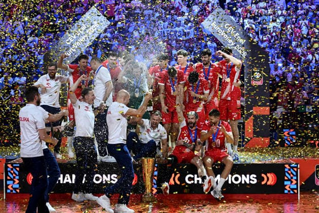 Db Milano 26 09 2026 - Campionato Europeo Pallavolo maschile finale Francia-Polonia foto Daniele Buffa Image nella foto: Polonia 