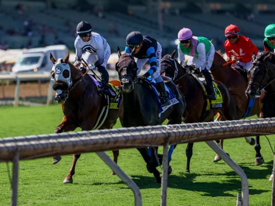 September 26, 2026, Arcadia, Ca, USA: Cabo Spirit (3) ridden by Mike Smith wins the City of Hope Mile Stakes (Grade 2) on Goodwood Stakes Day at Santa Anita Park in Arcadia, California on September 26, 2026. Eclipse Sportswire CSM CSM HORSE RACING 2026: Goodwood Stakes Day Santa Anita SEP 26  - ZUMAcs17 20260926_faf_cs17_035 Copyright: xDanxBirchx