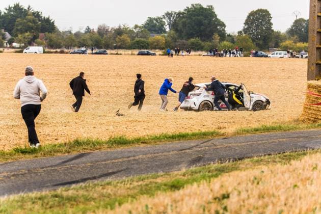 AUTO - RALLYE COEUR DE FRANCE 2026 47 FOSTIER Romain, ABCHICHE OphÃ lie, Renault Clio Rally5, action during the Rallye Coeur de France 2026, 7th round of the Championnat de France des Rallyes 2025, from September 26 to 27, 2026 in VendÃ me, France - VendÃ meFrance  Copyright: xBastienxRouxx