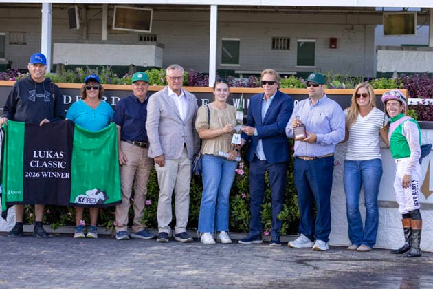 September 26, 2026, USA: Dragoon Guard (2) ridden by Tyler Gaffalione wins the Lukas Classic Stakes at Churchill Downs on September 26, 2026. Candice Chavez Eclipse Sportswire CSM USA - ZUMAcs17 20260926_faf_cs17_041 Copyright: x {Serialx