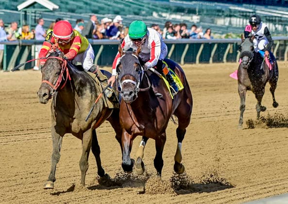 HORSE RACING 2026: Lukas Classic Day Churchill Downs SEP 26 September 26, 2026, USA: Bishops Bay (4) ridden by Tyler Gaffalione wins the Ack Ack Stakes (Grade 3) ahead of Coal Battle (6) ridden by Juan Vargas during Lukas Classic Day on September 26, 2026. Ben Breland Eclipse Sportswire CSM(Credit Image: Â Ben Breland Cal Media) USA EDITORIAL USE ONLY Copyright: xx ZUMA-20260926_faf_cs17_050.jpg BenxBrelandx csmphotothree526212