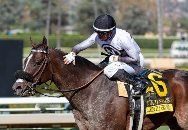 September 26, 2026, Arcadia, Ca, USA: Sorrento Sky (6) ridden by Umberto Rispoli wins the Eddie D. Stakes (Grade 2) on Goodwood Stakes Day at Santa Anita Park in Arcadia, California on September 26, 2026. Lindsay Affleck Eclipse Sportswire CSM CSM HORSE RACING 2026: Goodwood Stakes Day Santa Anita SEP 26  - ZUMAcs17 20260926_faf_cs17_054 Copyright: x 232054000806x
