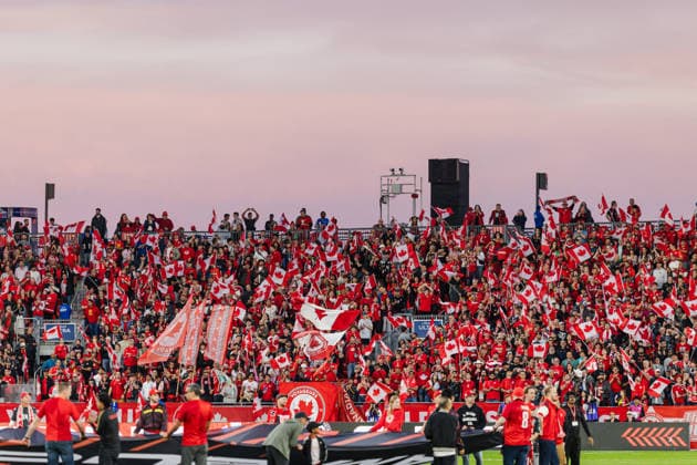 A general view of BMO Field during the International Friendly, Länderspiel, Nationalmannschaft match between Canada and Chile on September 26th, 2026 in BMO Field, Toronto, Ontario, Canada Copyright: xCurtisxWongx xSPPx Sportspressphoto_SPR240777