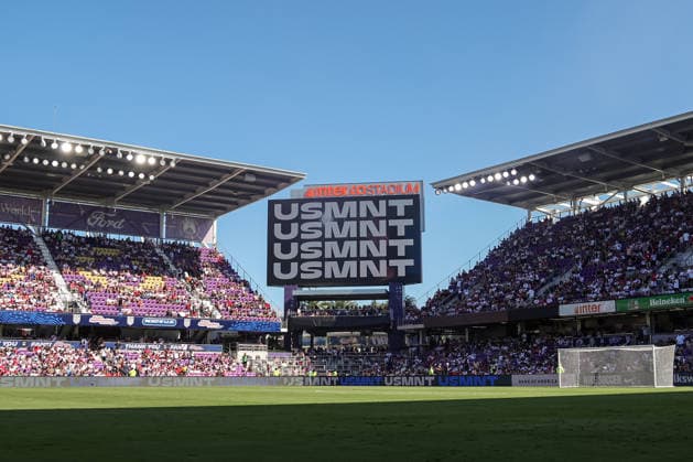 September 26, 2026, Orlando, Florida, USA: A general view of Inter.Co Stadium before a match between the United States and Peru. The United States hosted Peru in an International Friendly, Länderspiel, Nationalmannschaft at Inter&Co Stadium in Orlando, FL. Soccer 2026: United States 4:1 Peru  - ZUMAm299 20260926_znp_m299_003 Copyright: xTaylorxMcFeex