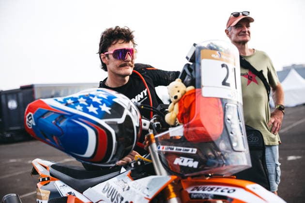W2RC - RALLYE DU MAROC 2026 LEPAN Jean Loup (fra), Duust Rally Team, KTM 450 Rally Factory Replica, FIM W2RC, Rally 2, portrait during the Scrutineering of the Rallye du Maroc 2026, 4th round of the 2026 WR2C Championship from September 26 to 27, 2026 in Agadir, Morocco - AgadirMorocco  Copyright: xDamienxSaulnierx