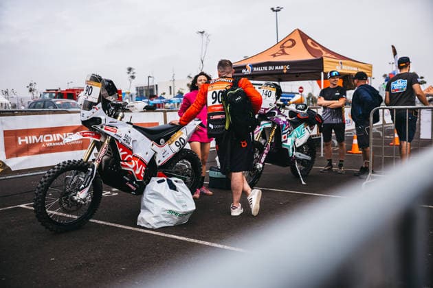 W2RC - RALLYE DU MAROC 2026 90 RESPAUD Renaud (fra), Evolutionsportmoto, Kove 450 Rally, FIM W2RC, Rally 2 V, ambiance during the Scrutineering of the Rallye du Maroc 2026, 4th round of the 2026 WR2C Championship from September 26 to 27, 2026 in Agadir, Morocco - AgadirMorocco  Copyright: xDamienxSaulnierx