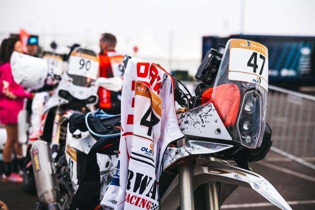 W2RC - RALLYE DU MAROC 2026 47 ORWAT Tomasz (pol), Duust Rally Team, Honda 450 Rally Factory Replica, FIM W2RC, Rally 2, ambiance during the Scrutineering of the Rallye du Maroc 2026, 4th round of the 2026 WR2C Championship from September 26 to 27, 2026 in Agadir, Morocco - AgadirMorocco Copyright: xDamienxSaulnierx