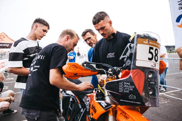W2RC - RALLYE DU MAROC 2026 KARKA Dovydas (ltu), Duust Rally Team, KTM 450 Rally Factory Replica, FIM W2RC, Rally 2, portrait during the Scrutineering of the Rallye du Maroc 2026, 4th round of the 2026 WR2C Championship from September 26 to 27, 2026 in Agadir, Morocco - AgadirMorocco  Copyright: xDamienxSaulnierx