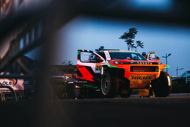 W2RC - RALLYE DU MAROC 2026 201 AL RAJHI Yazeed (ksa), ZENZ Dennis (ger), Toyota Hilux GR, Overdrive Racing, FIA W2RC, ULT T1+, ambiance during the Scrutineering of the Rallye du Maroc 2026, 4th round of the 2026 WR2C Championship from September 26 to 27, 2026 in Agadir, Morocco - AgadirMorocco Copyright: xDamienxSaulnierx